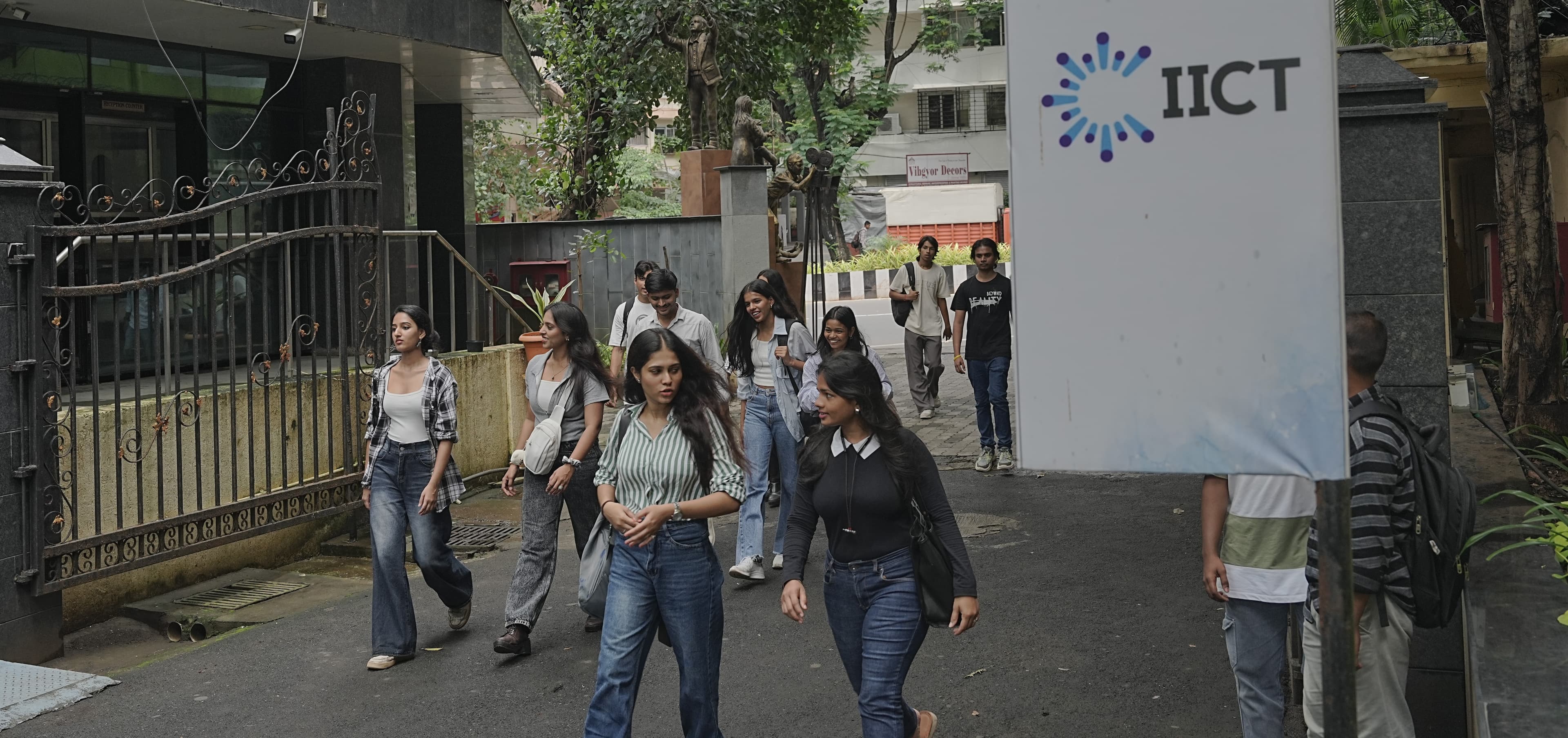 University campus background